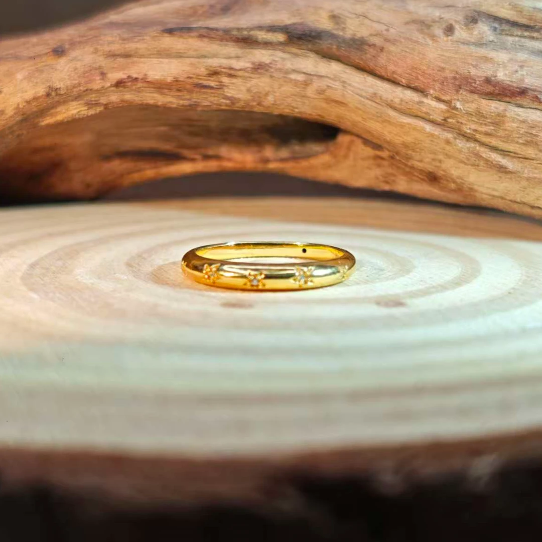 【付付专享】足金999 璀璨光芒戒指 6D工艺双12大促圣诞节