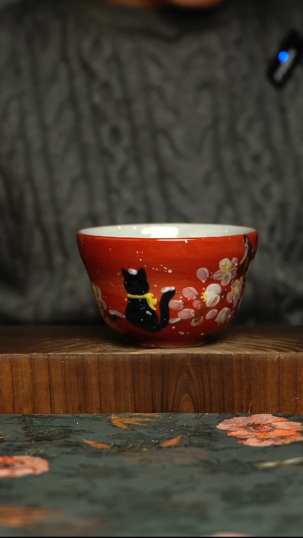 瓷片釉下彩手工手绘同款陶器