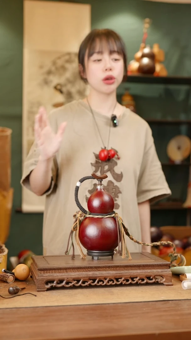 323号精品天然大漆酒葫芦一物一拍~