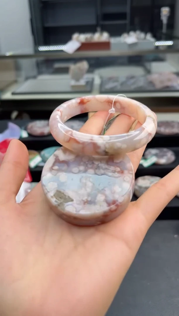 石英质玉手镯未镶嵌57圈口（赠送镯心）3931186