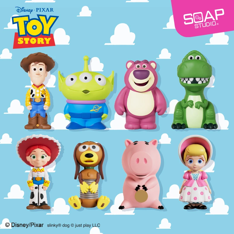 Soap Studio迪士尼皮克斯玩具总动员噗噗人偶盲盒三眼仔