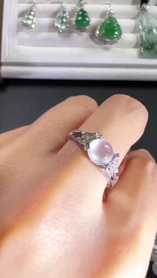 18K金镶嵌戒指翡翠KXY1221-010