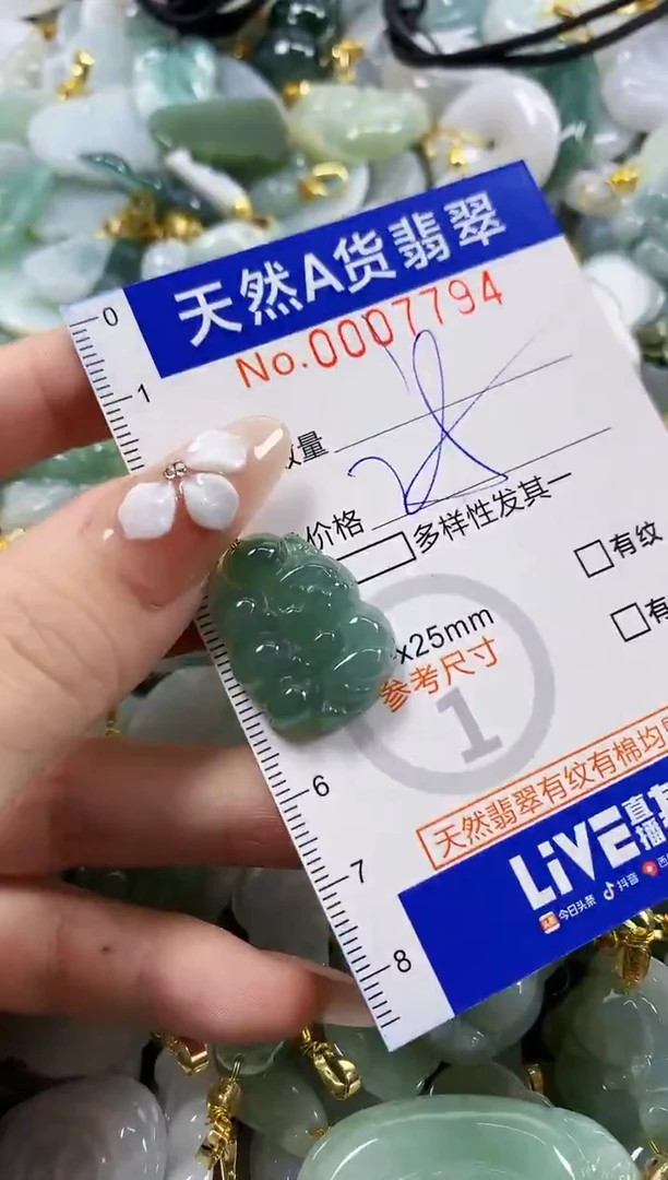 颈饰未镶嵌翡翠天然A货翡翠