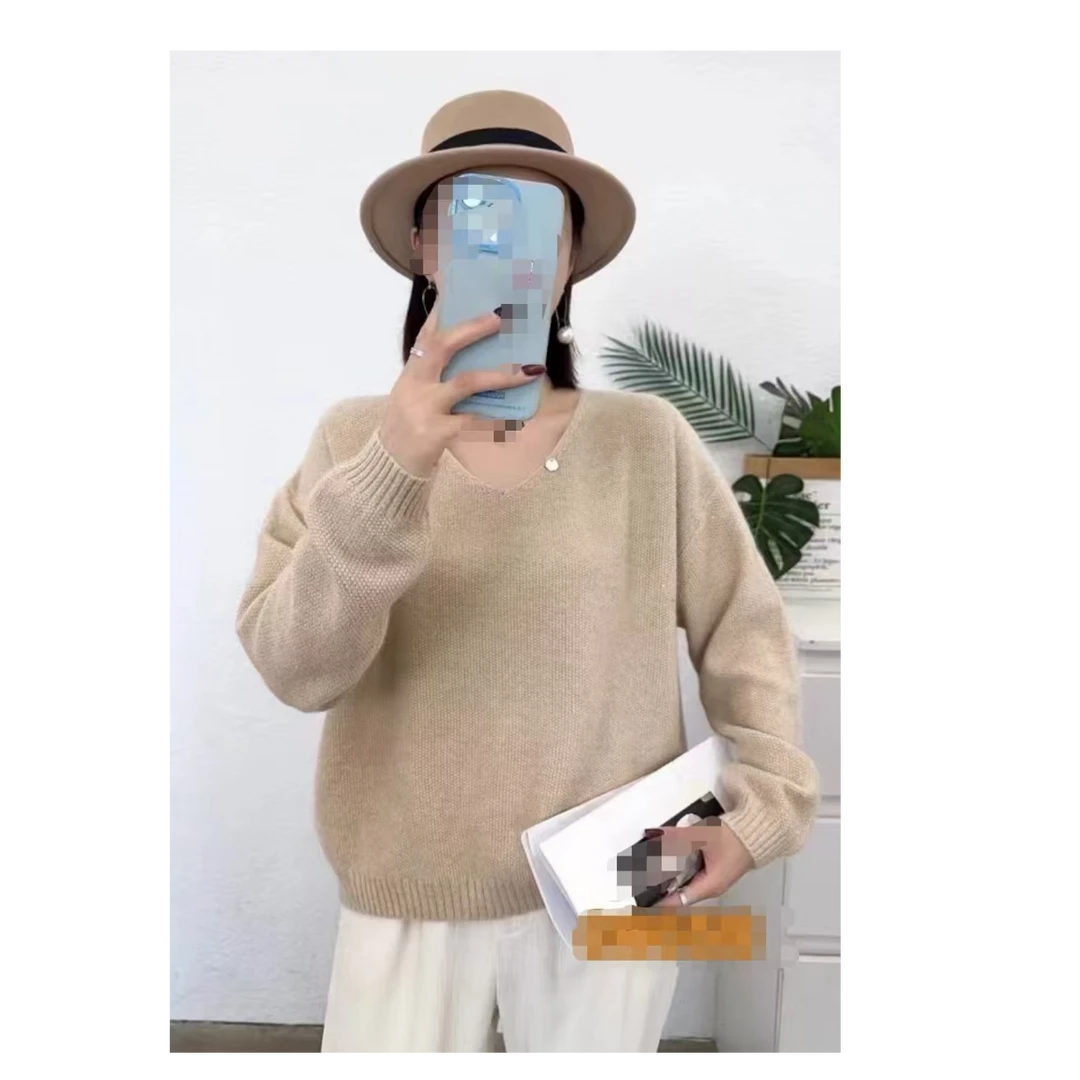 2024新款时尚百搭V领上衣