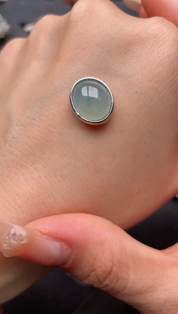 【闪购商品】翡翠戒指银S925镶嵌2222222222  50