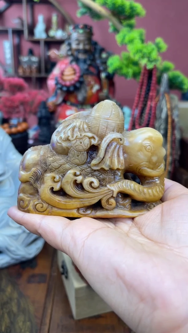 【闪购商品】妍妍清空编号：190-寿山大象摆