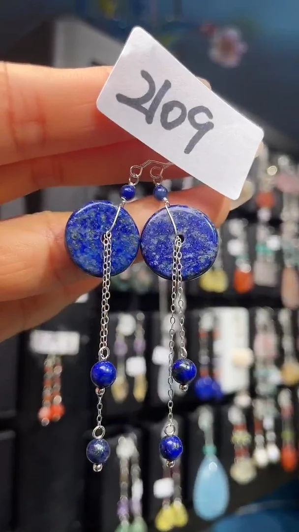 银S925镶嵌耳饰紫晶喜欢拍