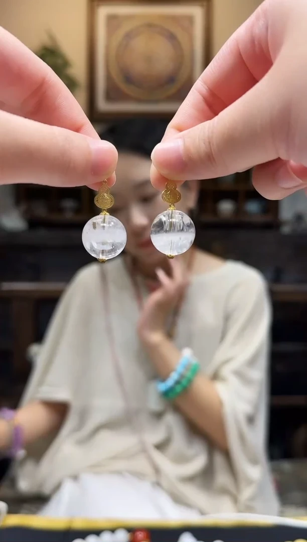 未镶嵌耳饰水晶耳饰