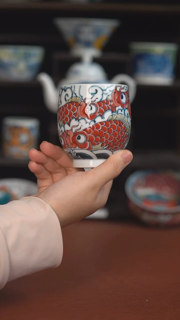 老师作品九鱼手握杯（福利价格）