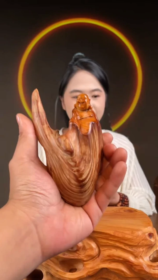 柏木（崖柏）手工摆件,先抢先得! 编号:373