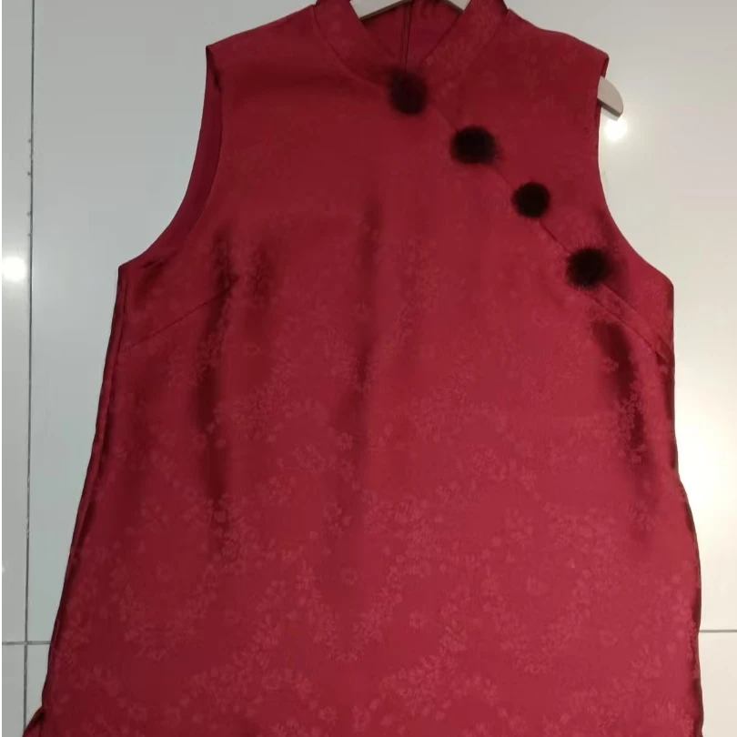 2025年款马夹春季时尚上衣立领网红新中式套装民族风