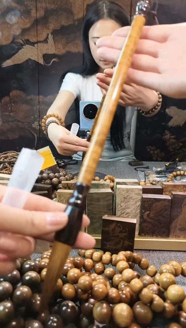 金丝楠毛笔手把件