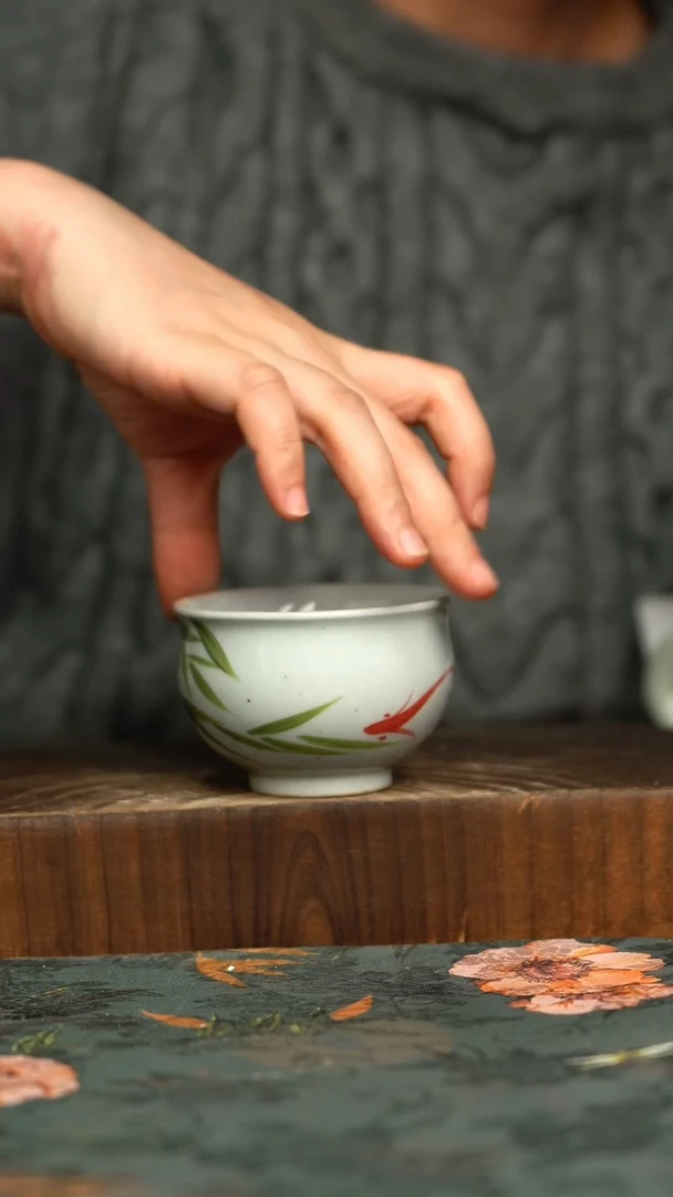 杯釉下彩手工手绘同款陶器