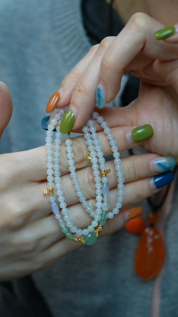 颈饰银S925镶嵌翡翠11-项链/姿/3