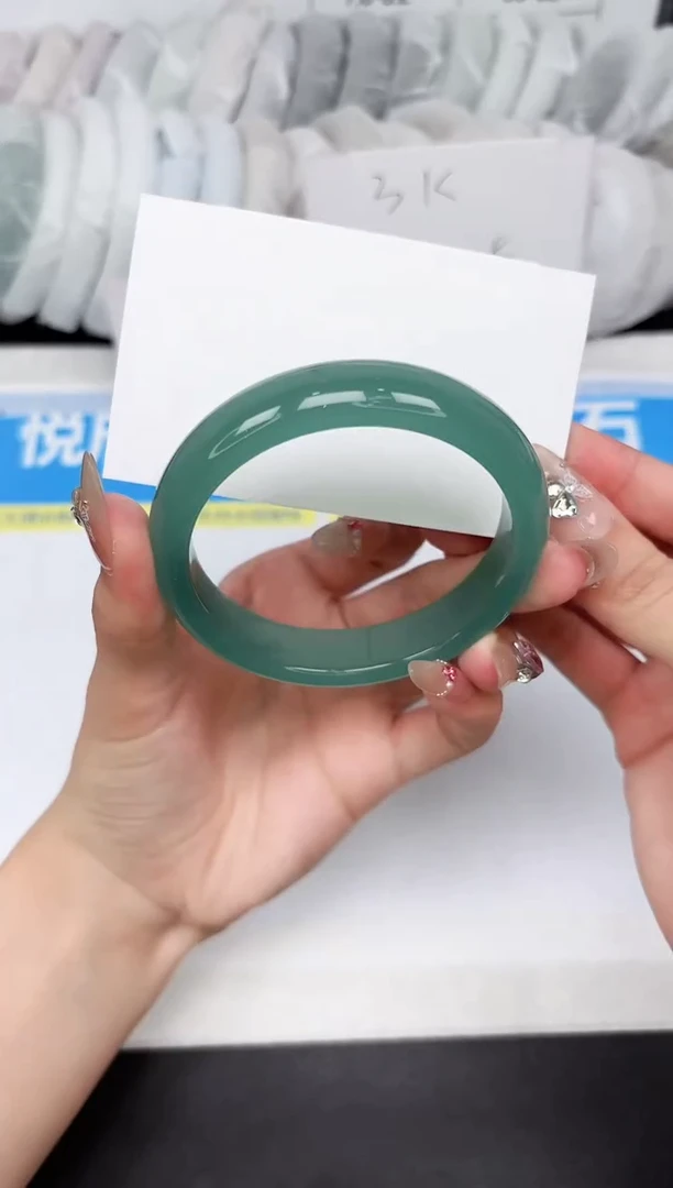 石英质玉手镯未镶嵌52-58.0