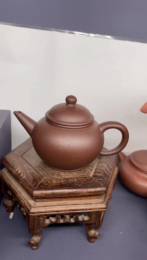茶壶紫砂台西紫泥 标准水平