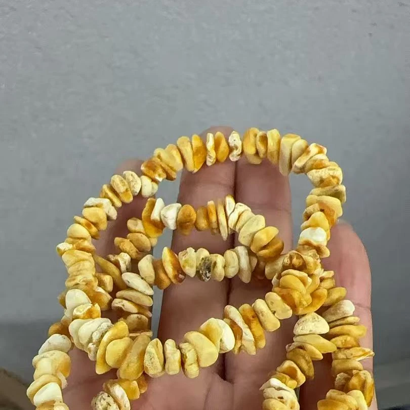 天然原矿俄料白蜜蜡小原石手串4-5克多样性发发一