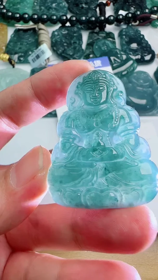 翡翠未镶嵌颈饰多样性随机发其一