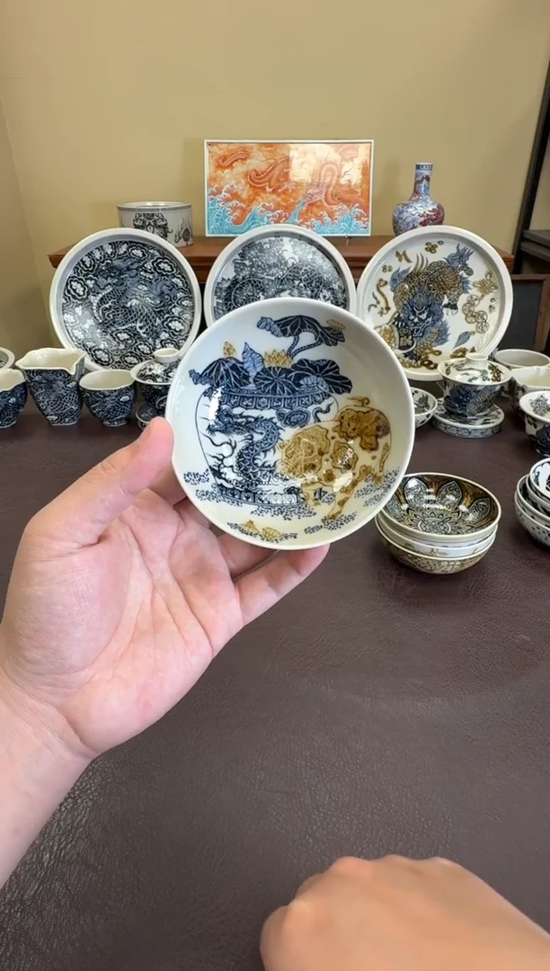 二号釉猪猪蹭龙缸普洱杯