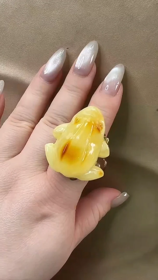 琥珀颈饰未镶嵌戒指