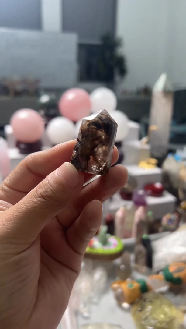 未镶嵌珠宝半成品水晶Y021 约3.3cm