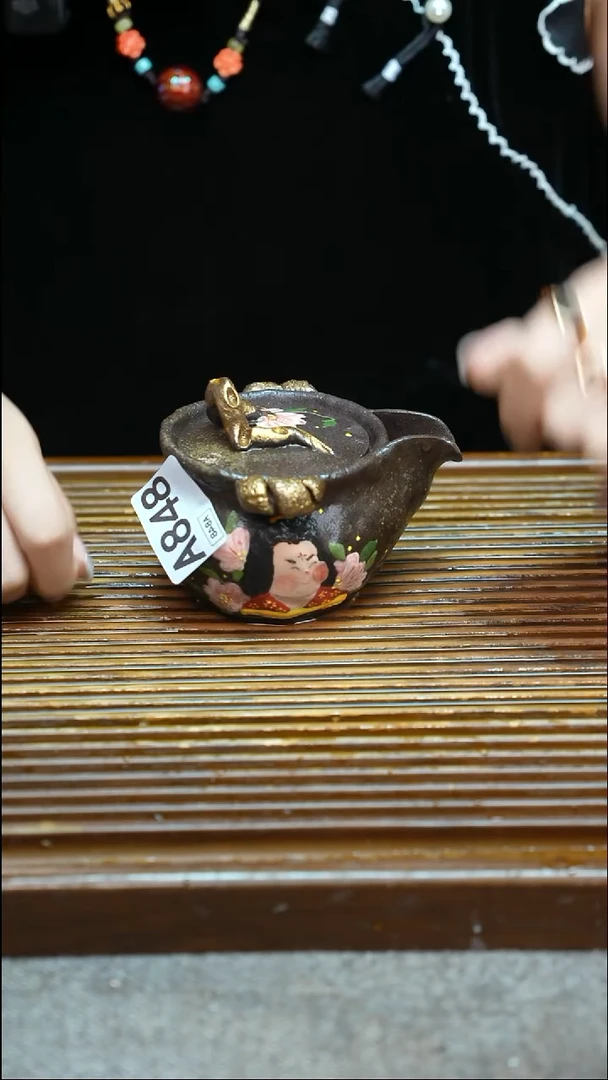 万古烧粗陶手工茶具