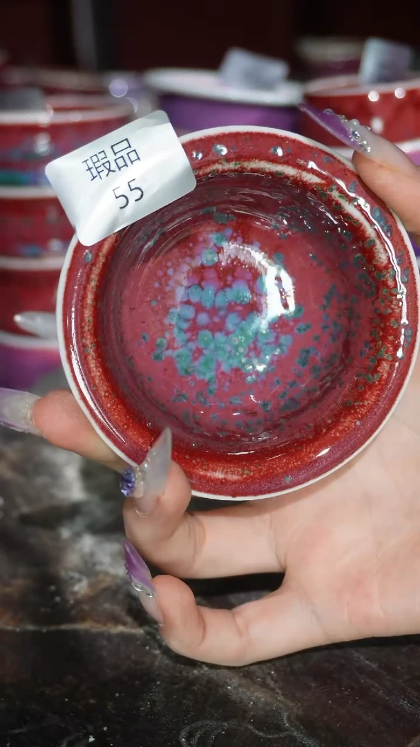 摆件陶精品窑变钧瓷茶器