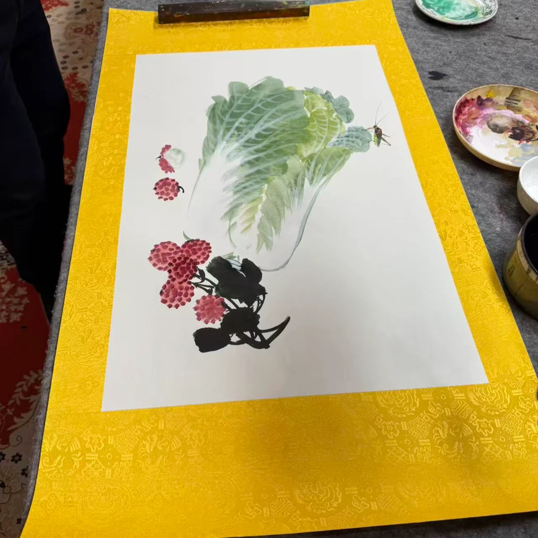 邵桂华国画作品白菜
