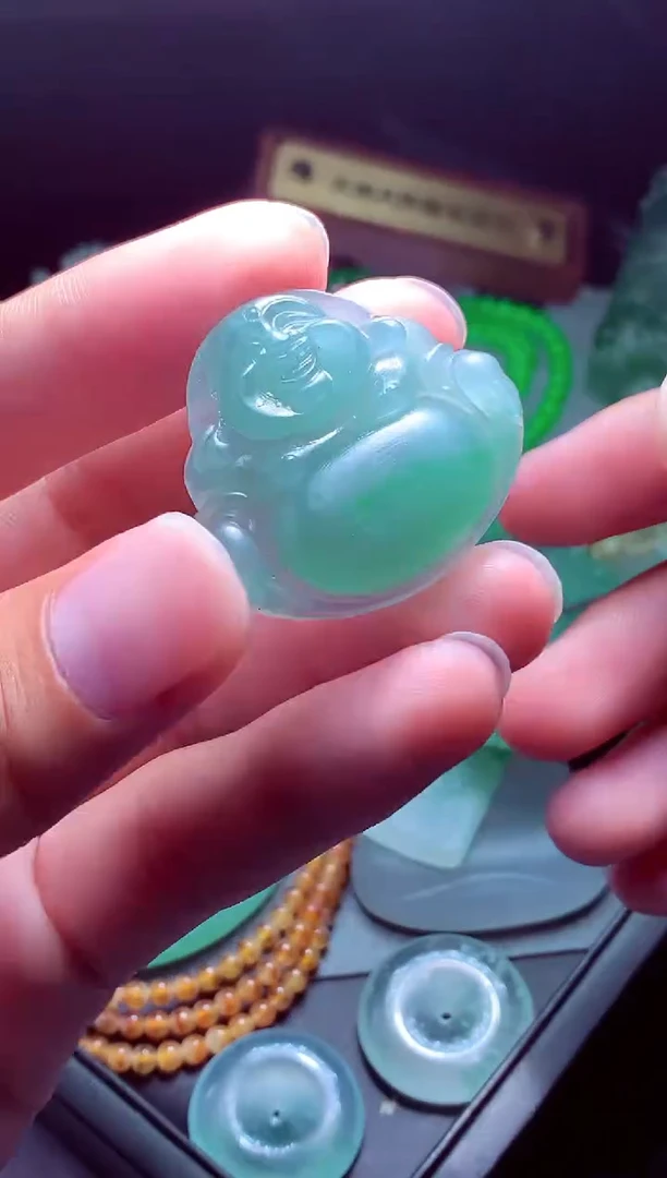 定制翡翠未镶嵌裴*#翡翠毛货定制