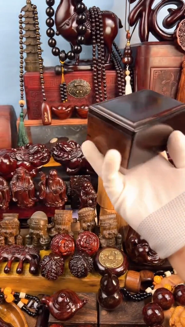 【闪购商品】红酸枝木类孤品酸枝小机关盒子【微瑕】