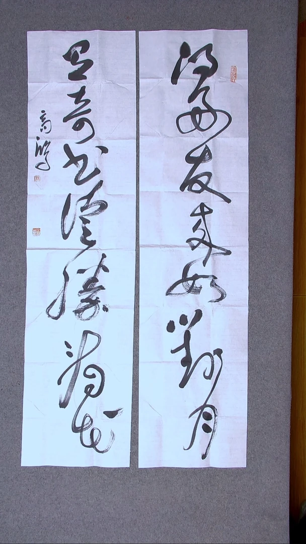 书法王高生 福建漳州 四尺对联