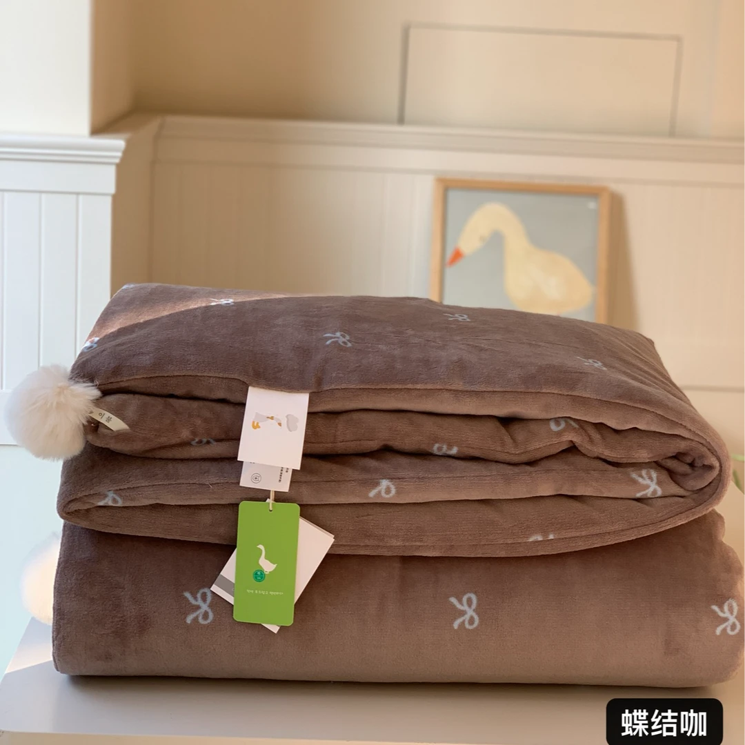 【大鹅特惠专场】毛球系列 可机洗双面牛奶绒春秋被四季通用被芯