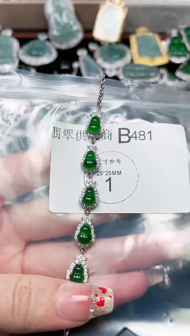 【闪购商品】翡翠颈饰未镶嵌481赠皮绳