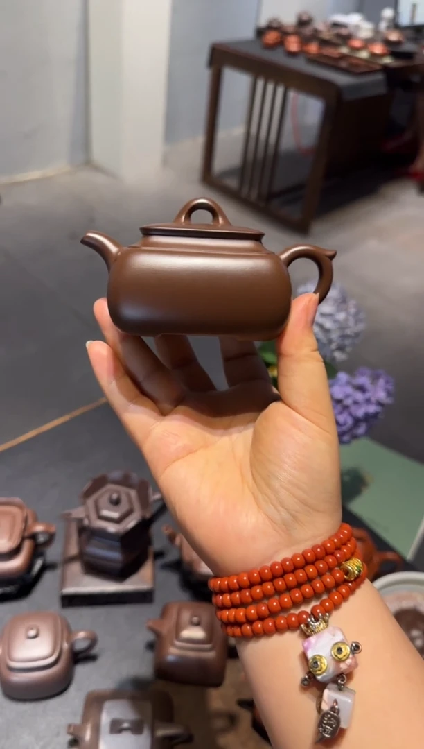 茶壶紫砂长四方 紫砂壶