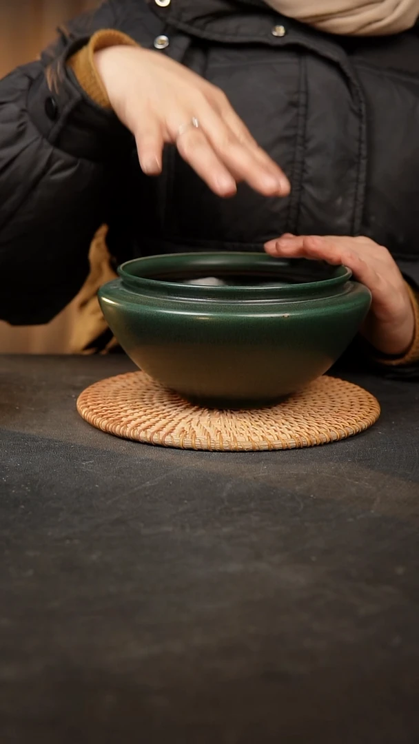 【闪购商品】瓷片泥泥手工花盆口13