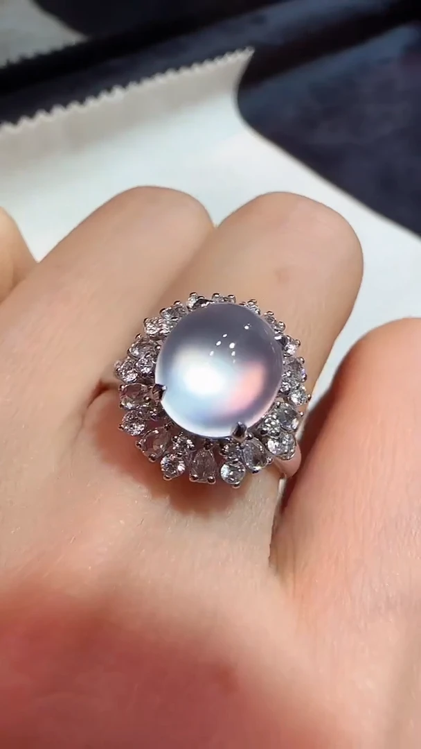 【闪购商品】翡翠戒指18K金镶嵌戒指