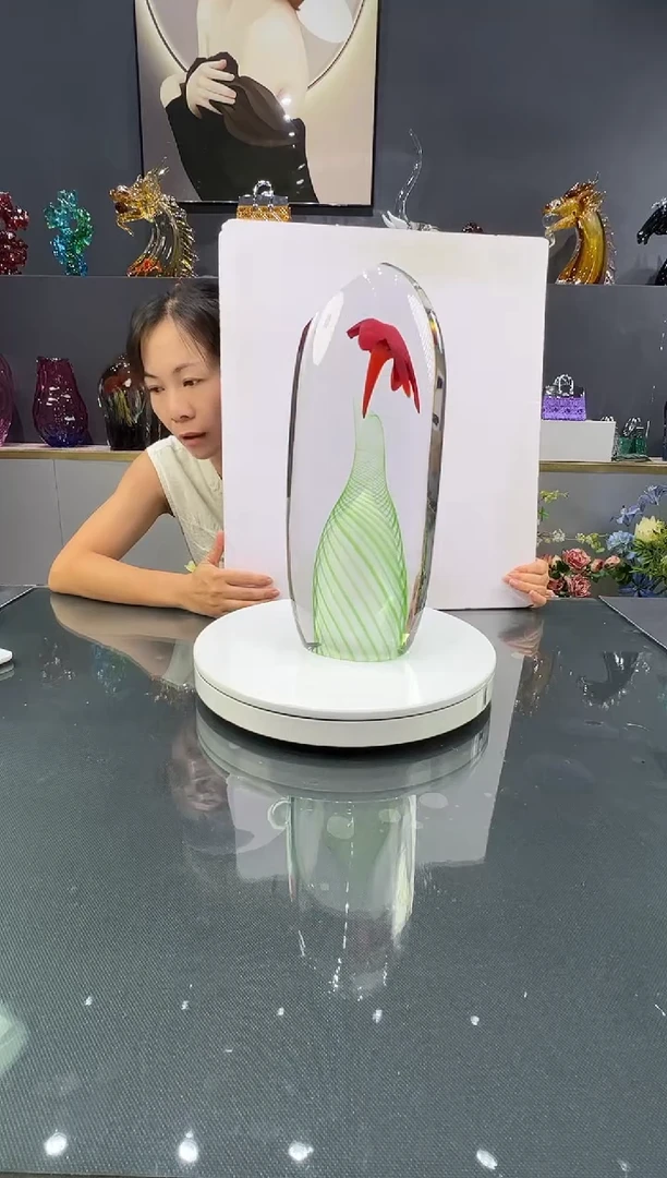 琉璃水晶琉璃花瓶1个