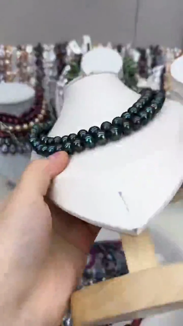 颈饰银S925镀金镶嵌淡水珍珠1