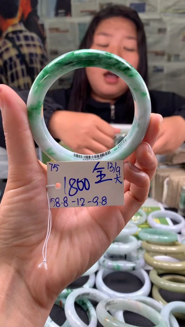 未镶嵌手镯翡翠全****e翡翠手镯 下单联系小耳机#75
