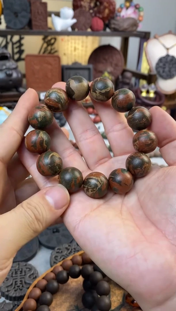 泥塑敦煌飞天手串1.8