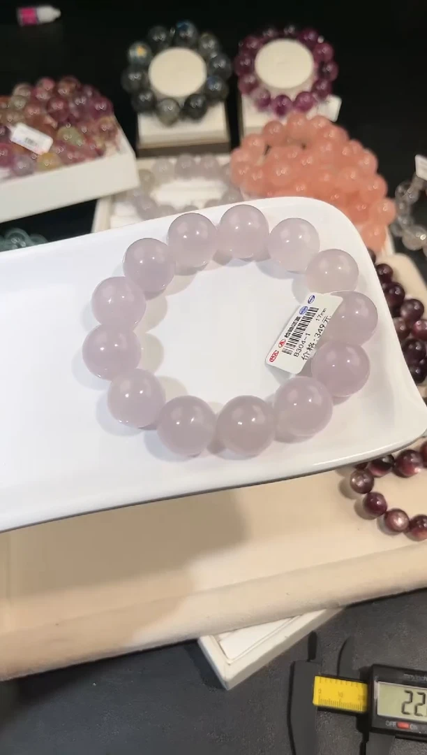 手链未镶嵌萤石多样性发一奶紫17mm