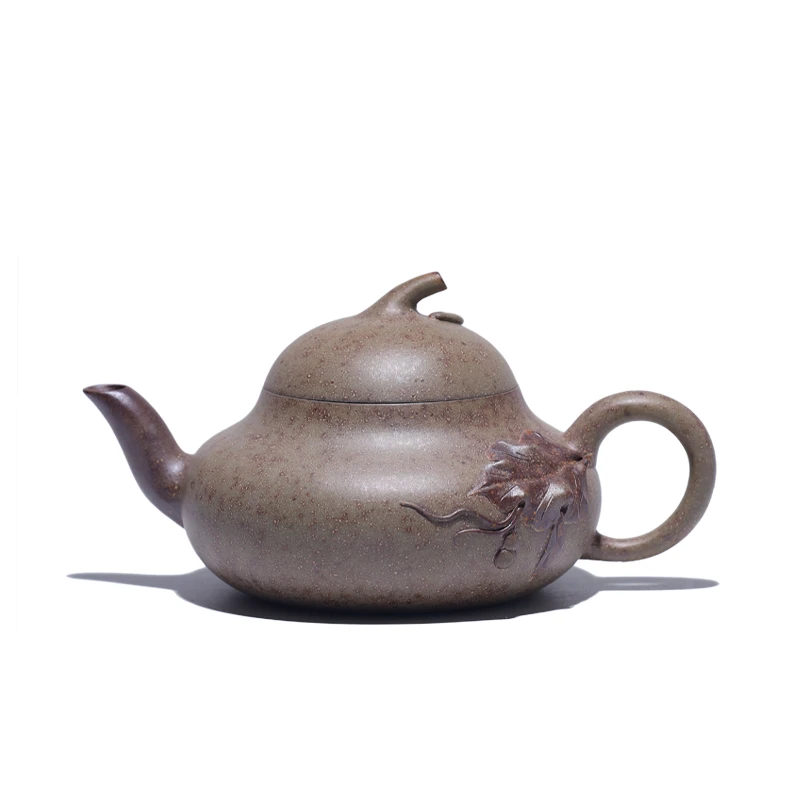 大吉羊柴烧 宜兴紫砂壶茶壶 原矿本山绿泥福禄万代170ml徐雅