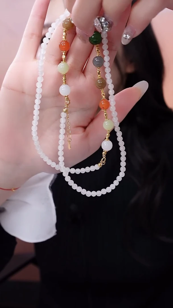 颈饰银S925镶嵌和田玉20251220FW364项链