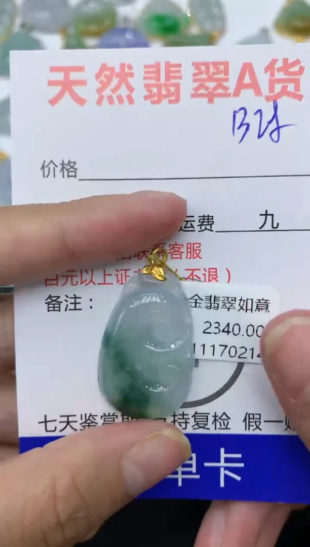 【闪购商品】翡翠颈饰18K金镶嵌111111111