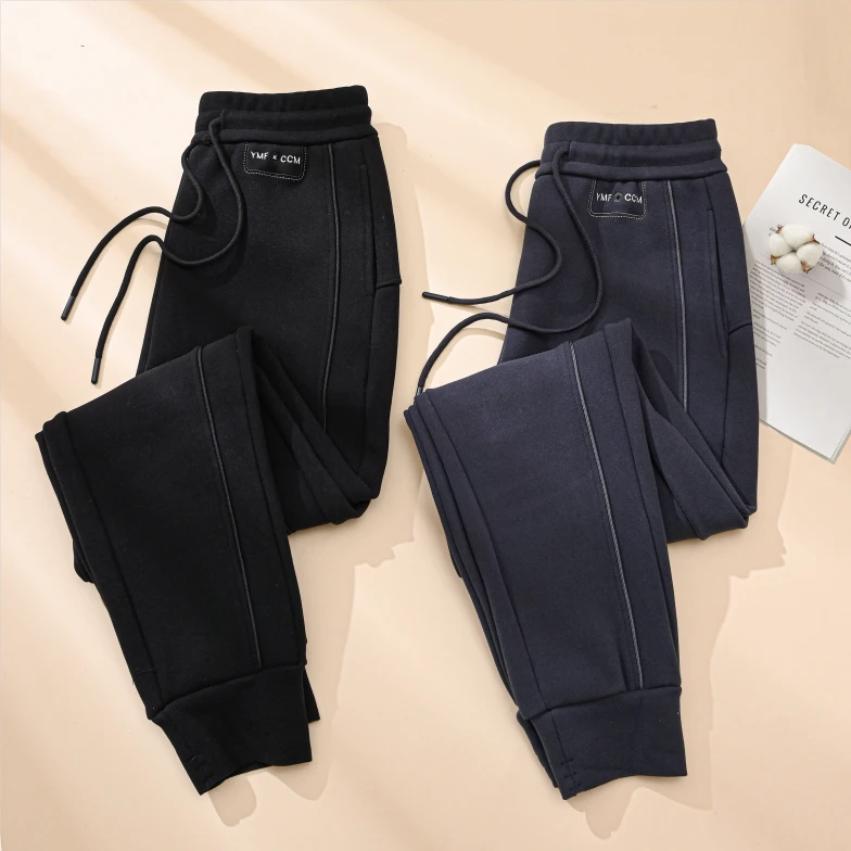 【高品质】卫裤羽丝绒显瘦时尚男女款加厚专柜品质防风裤F002