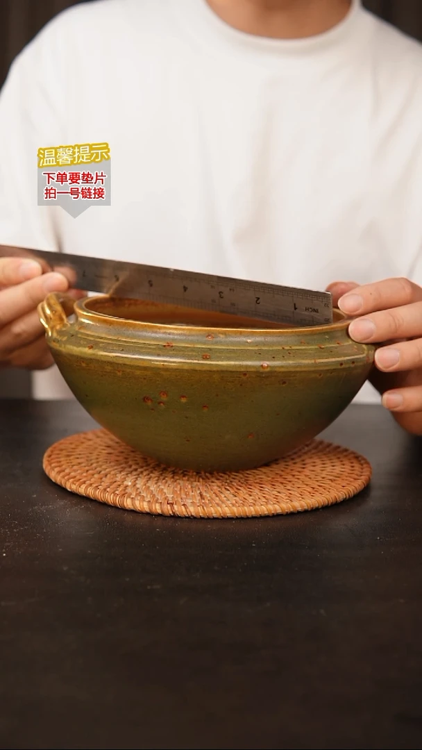 瓷片泥泥多肉花盆  口15