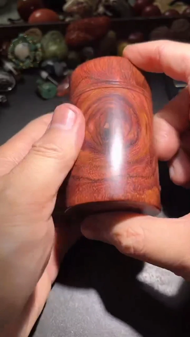 其他黄花梨/降香黄檀pz1227-28罐子紫油梨