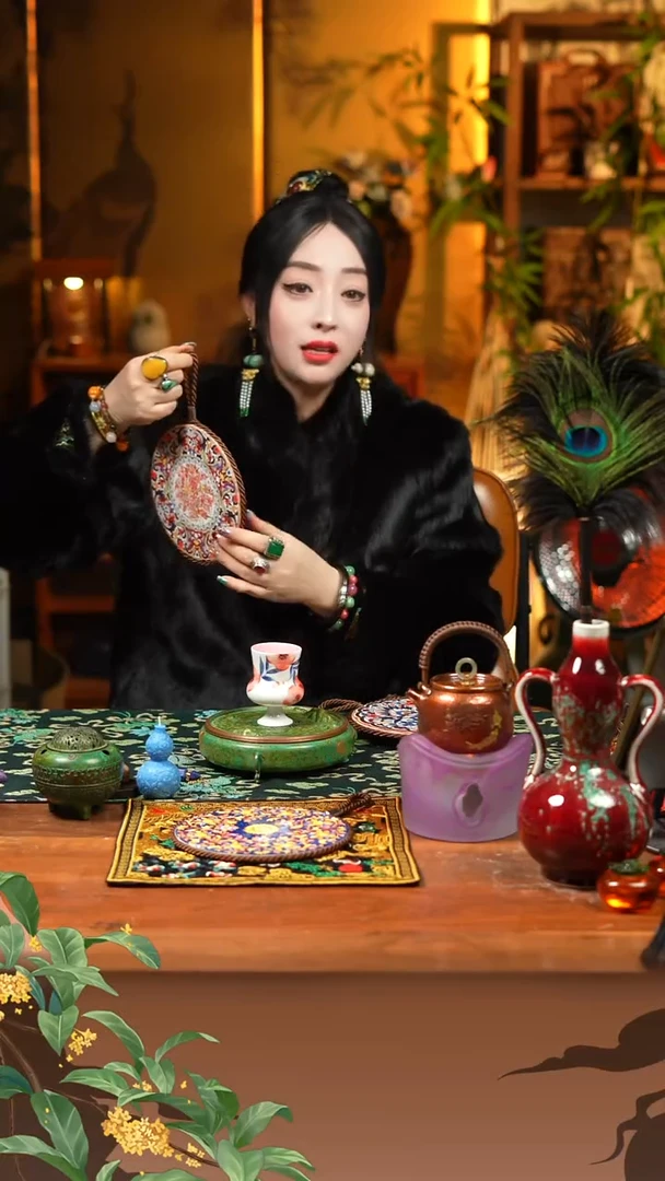 隔热垫万花花纹壶垫 17cm