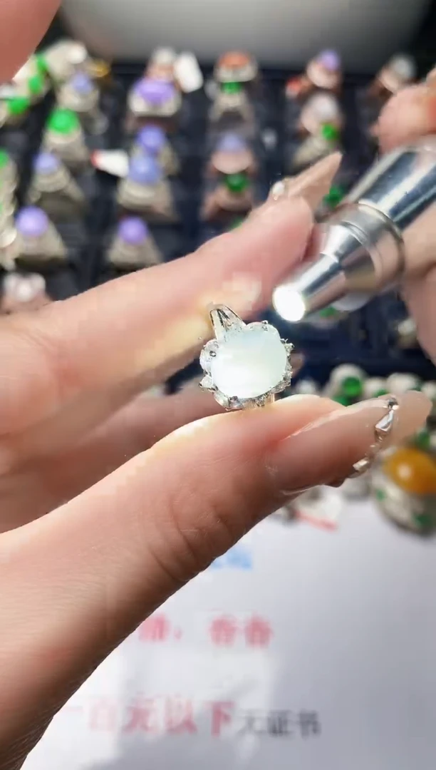 【闪购商品】翡翠戒指银S925镶嵌/2589