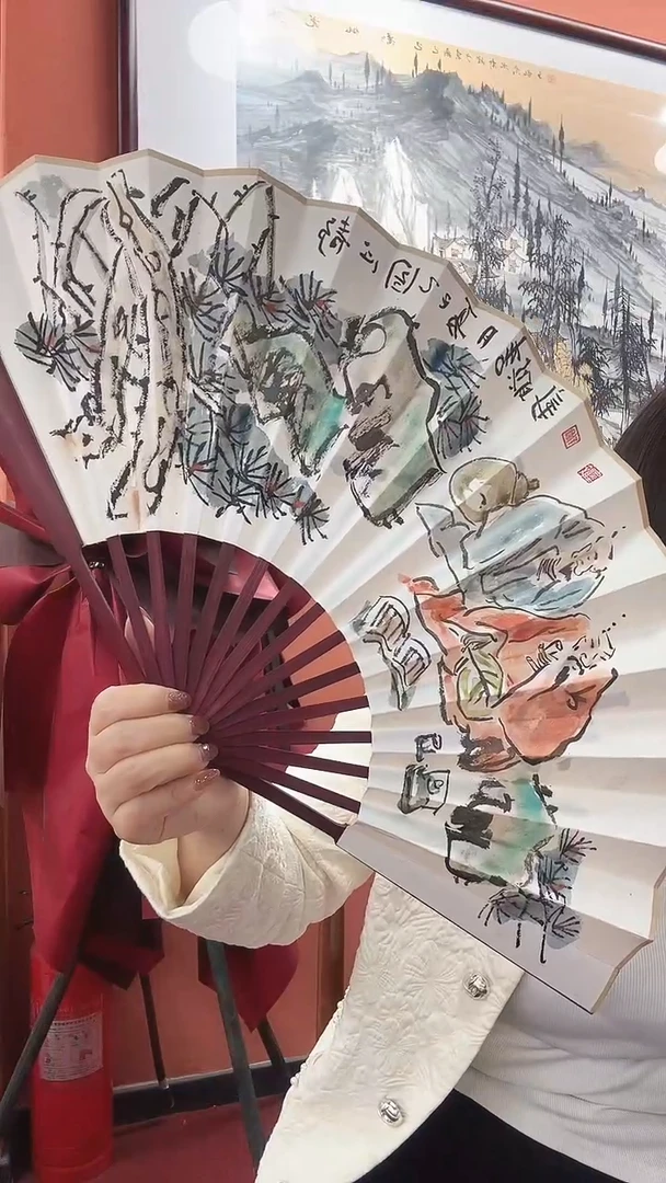 国画李联新/国画/扇面